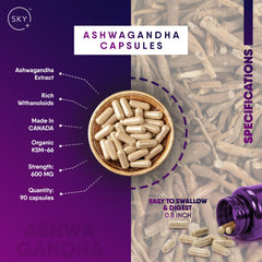 Ashwagandha KSM-66 Capsules - 600mg