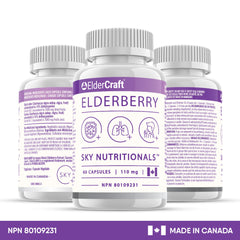 Elderberry Premium Antioxidant Capsules - 110mg (Pack of 3)